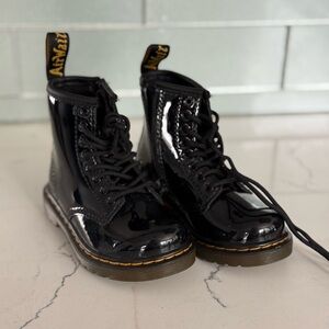 Toddler girl doc Martin boots size 7 Black